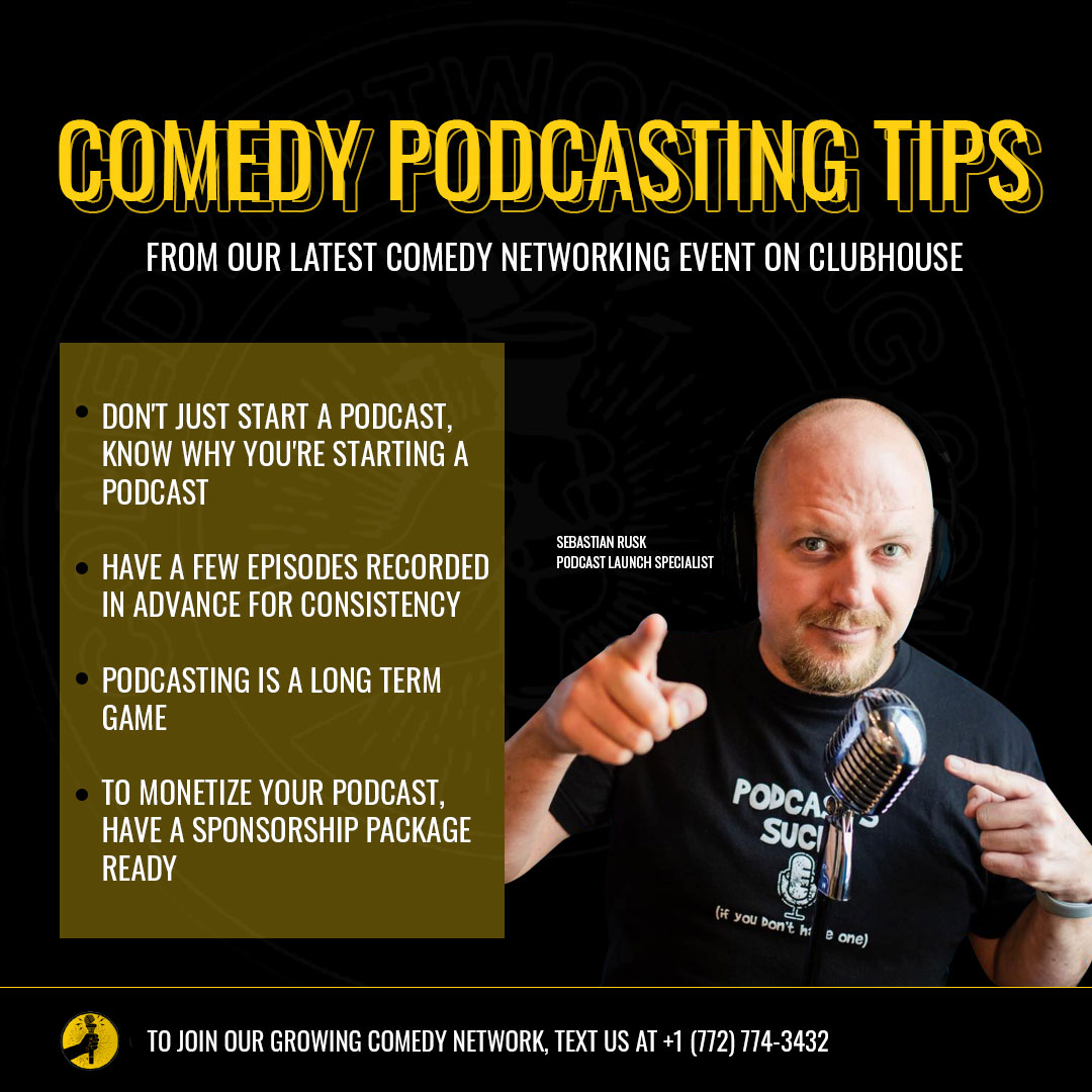 Sebastian Rusk Comedy Podcasting Tips
